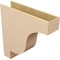Ekena Millwork 9"W x 36"D x 36"H Thin Newport Rough Cedar Woodgrain TimberThane Corbel, Primed Tan CORUR09X36X36NEWRCPR - alternate 6